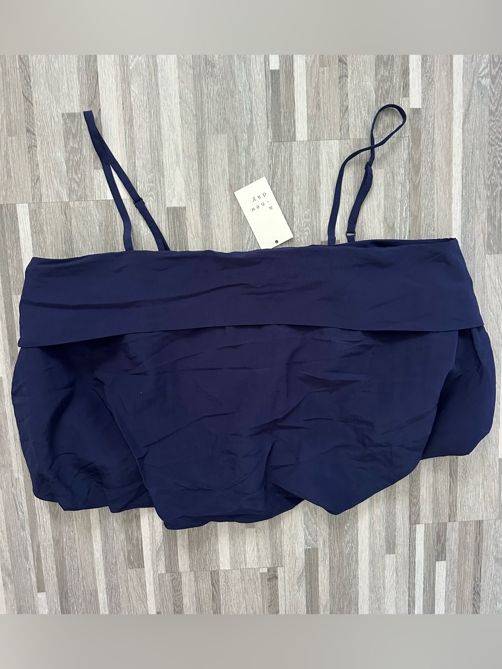 A New Day Tankini Swimsuit Top – Navy Blue – New with Tags – Size XXL